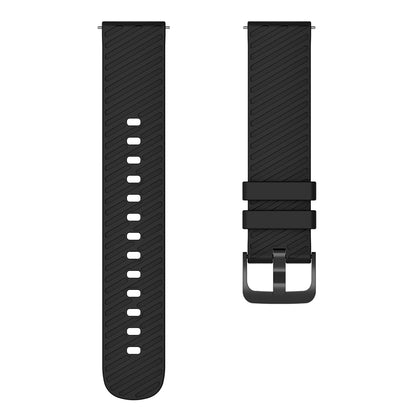 For Samsung Galaxy Watch3 41mm / Watch Active2 44mm / Galaxy Watch 42mm / Gear Sport Silicone Band 20mm Watch Strap