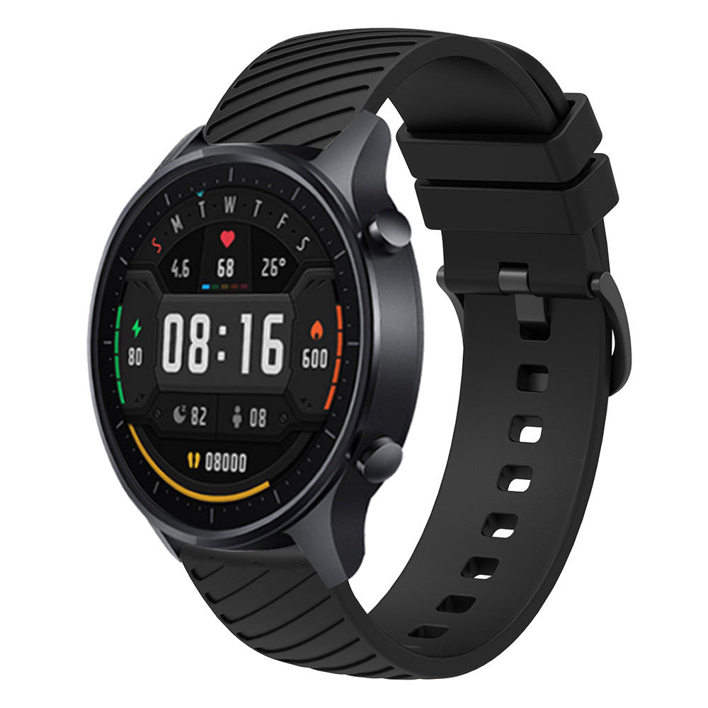 For Samsung Galaxy Watch3 41mm / Watch Active2 44mm / Galaxy Watch 42mm / Gear Sport Silicone Band 20mm Watch Strap