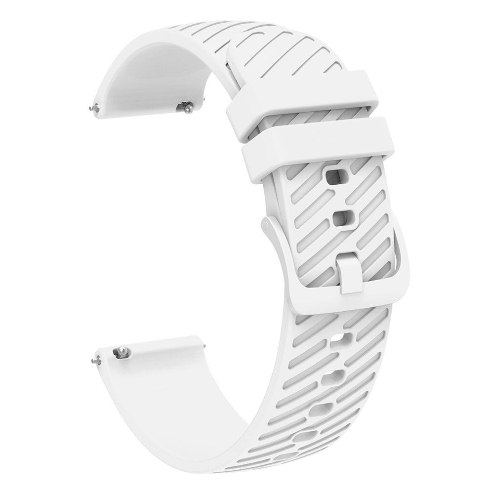 For Samsung Galaxy Watch3 41mm / Watch Active2 44mm / Galaxy Watch 42mm / Gear Sport Silicone Band 20mm Watch Strap