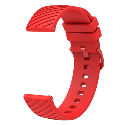 For Samsung Galaxy Watch3 41mm / Watch Active2 44mm / Galaxy Watch 42mm / Gear Sport Silicone Band 20mm Watch Strap