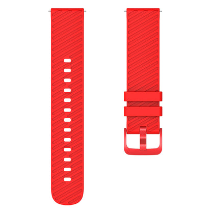 For Samsung Galaxy Watch3 41mm / Watch Active2 44mm / Galaxy Watch 42mm / Gear Sport Silicone Band 20mm Watch Strap