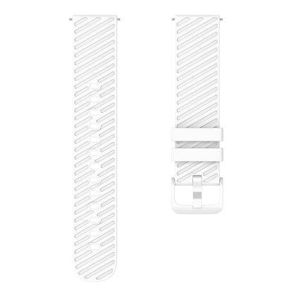 18mm Universal Silicone Watch Strap Tilted Stripe Textured Replacement Watch Band