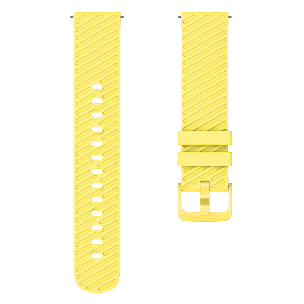 18mm Universal Silicone Watch Strap Tilted Stripe Textured Replacement Watch Band