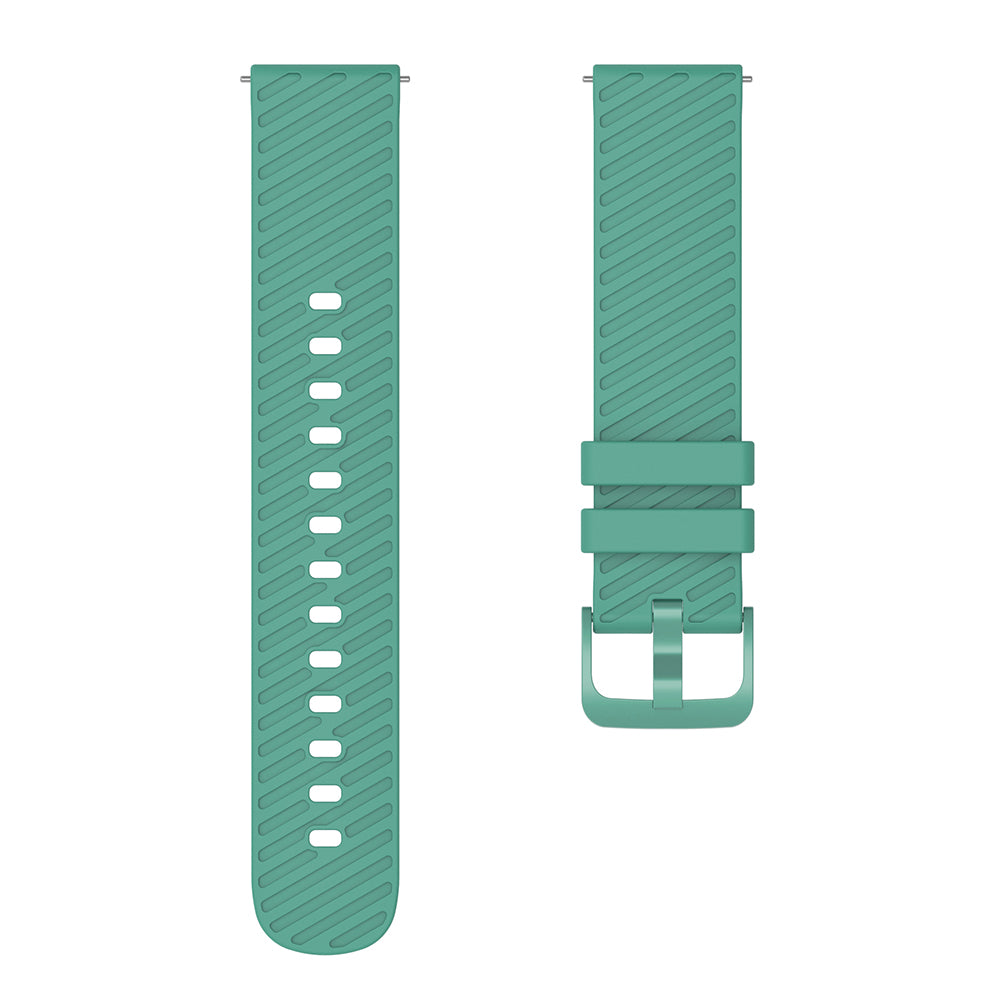 18mm Universal Silicone Watch Strap Tilted Stripe Textured Replacement Watch Band