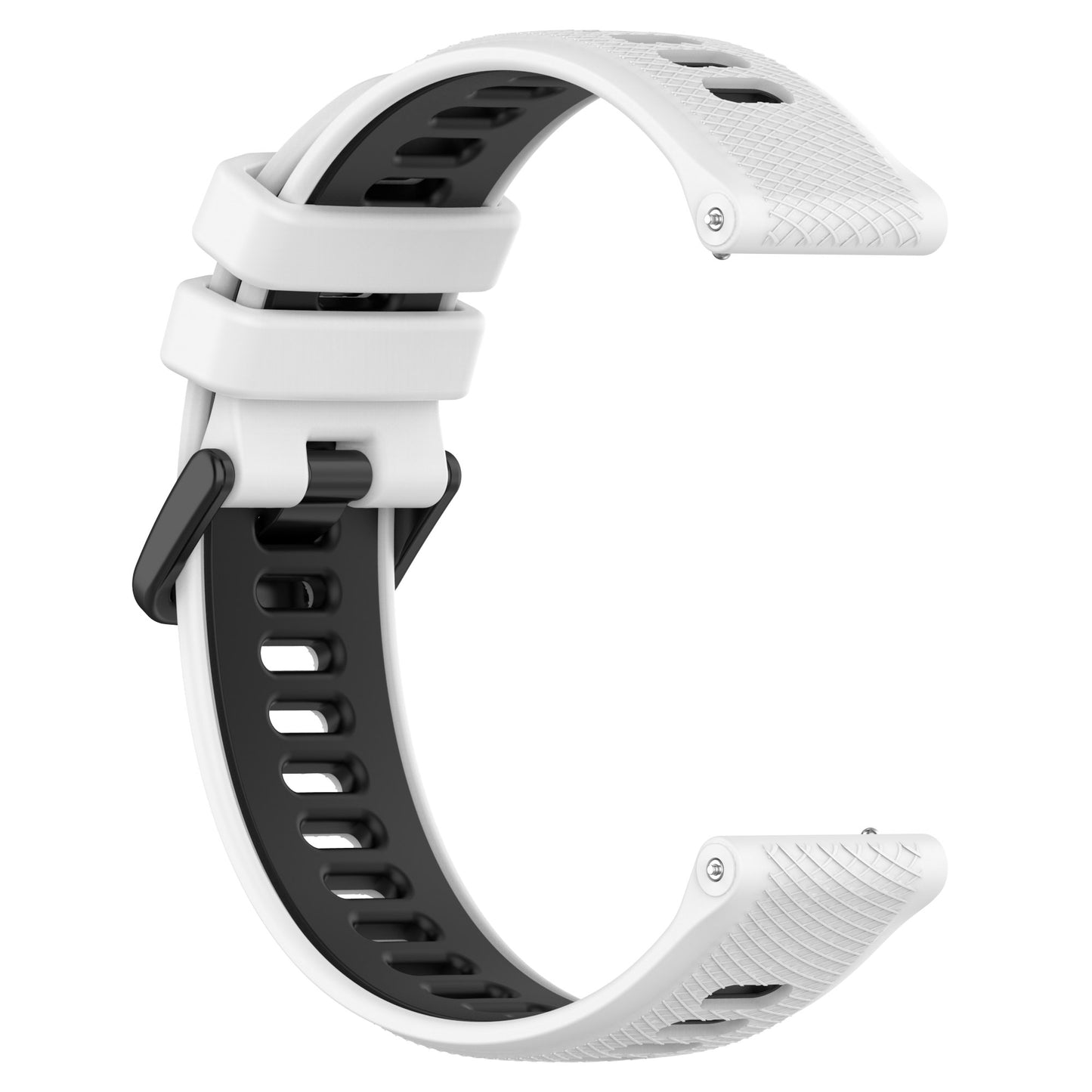 Watch Strap 20mm for Samsung Galaxy Watch 5 / Garmin Vivomove Trend , Dual-color Silicone Waterproof Watch Band