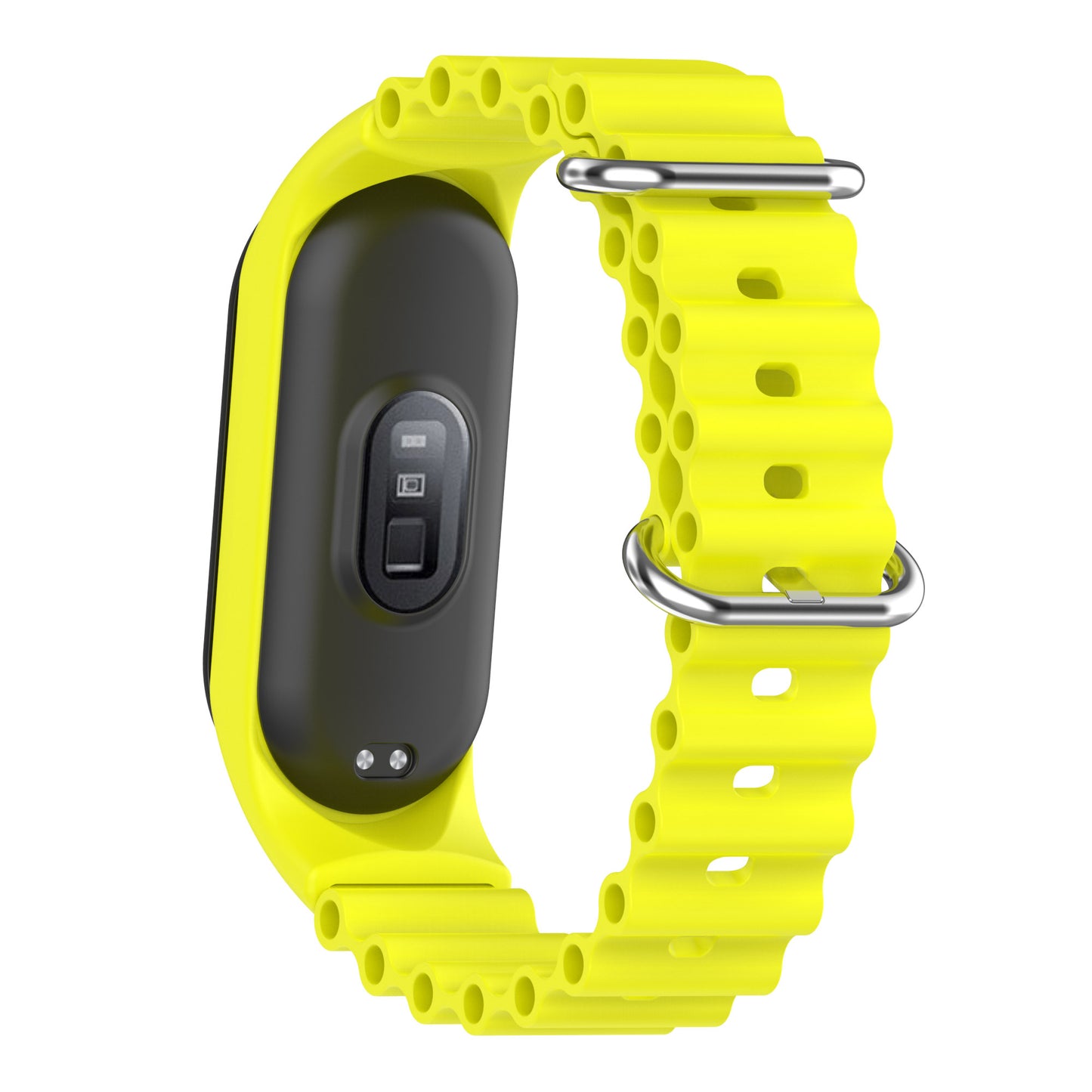 For Xiaomi Mi Band 3 / 4 / 5 / 6 / 7 Watch Band Soft Silicone Strap with Watch Case