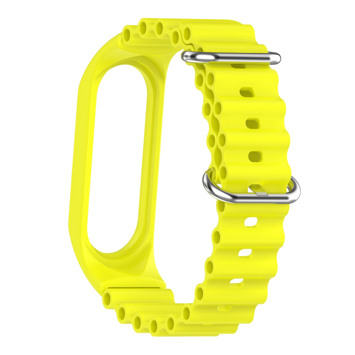 For Xiaomi Mi Band 3 / 4 / 5 / 6 / 7 Watch Band Soft Silicone Strap with Watch Case