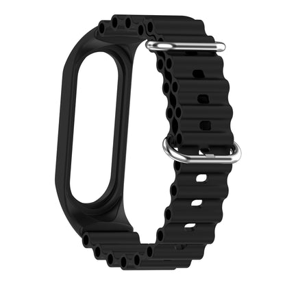 For Xiaomi Mi Band 3 / 4 / 5 / 6 / 7 Watch Band Soft Silicone Strap with Watch Case