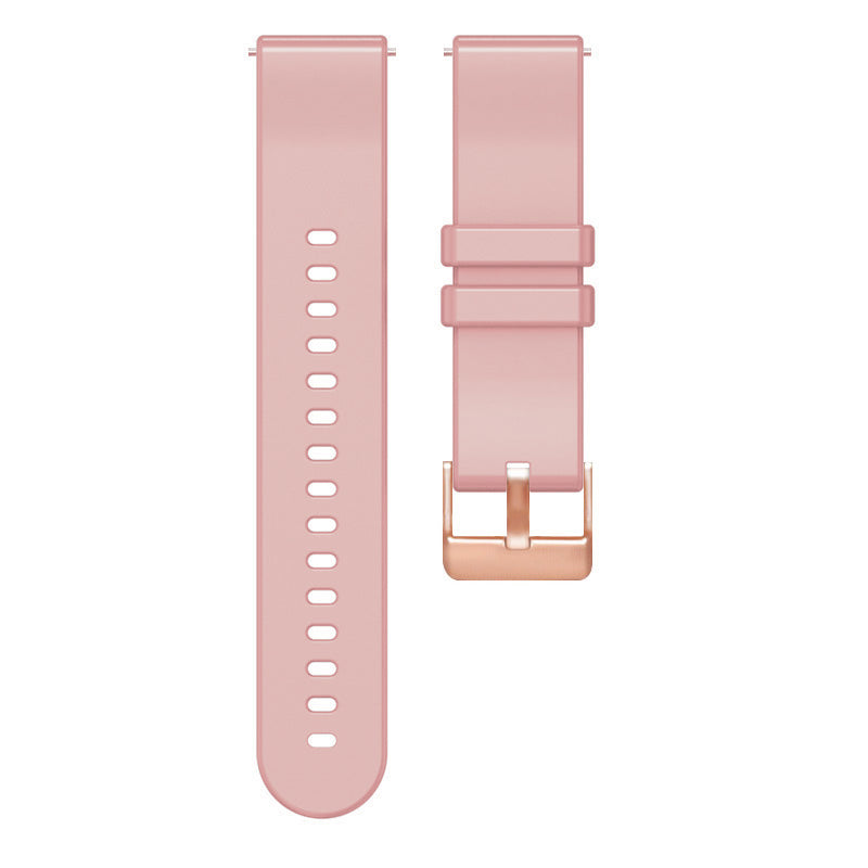 For Huami Amazfit GTR Mini / Bip 3 / Bip 3 Pro Silicone Watchband 20mm Solid Color Replacement Watch Strap