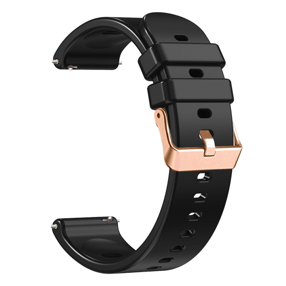 For Huami Amazfit GTR Mini / Bip 3 / Bip 3 Pro Silicone Watchband 20mm Solid Color Replacement Watch Strap