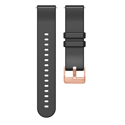 For Huami Amazfit GTR Mini / Bip 3 / Bip 3 Pro Silicone Watchband 20mm Solid Color Replacement Watch Strap