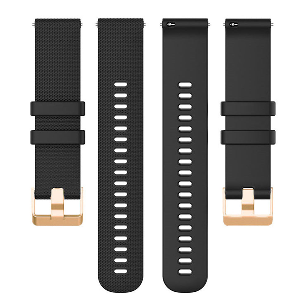 For Garmin Forerunner 265S / 255S / Venu 2S Silicone Watch Band 18mm Texture Replacement Watch Strap