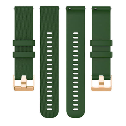 For Garmin Forerunner 265S / 255S / Venu 2S Silicone Watch Band 18mm Texture Replacement Watch Strap