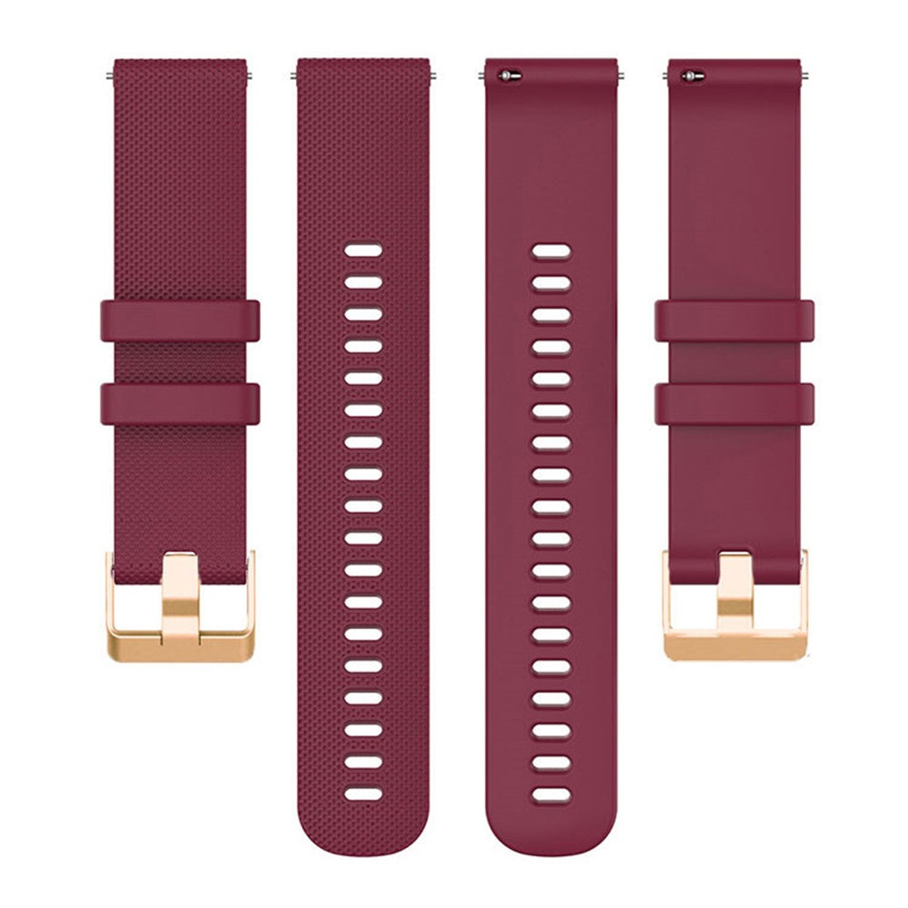 For Huami Amazfit GTR Mini / Bip 3 / Bip 3 Pro Texture Watch Strap 20mm Replacement Silicone Watch Band