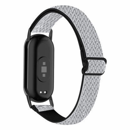 For Xiaomi Smart Band 8 Nylon Braided Watch Strap Quick Release Elastic Watch Band