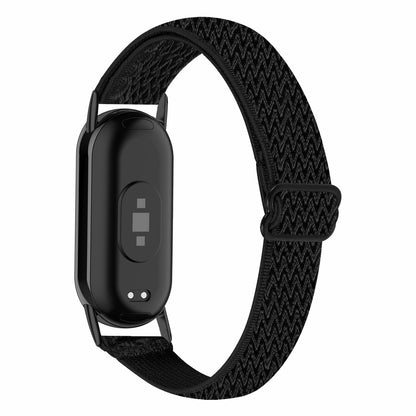 For Xiaomi Smart Band 8 Nylon Braided Watch Strap Quick Release Elastic Watch Band