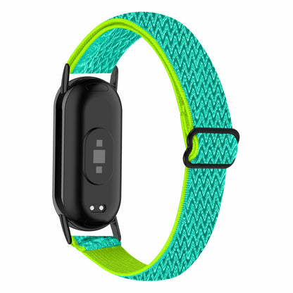 For Xiaomi Smart Band 8 Nylon Braided Watch Strap Quick Release Elastic Watch Band