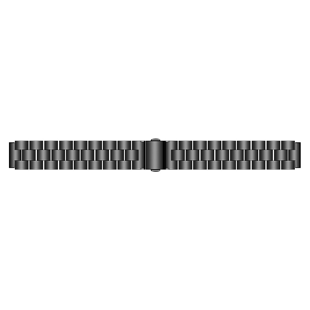 For Xiaomi Smart Band 8 Stainless Steel Wrist Band 3 Beads Replacement Watch Strap