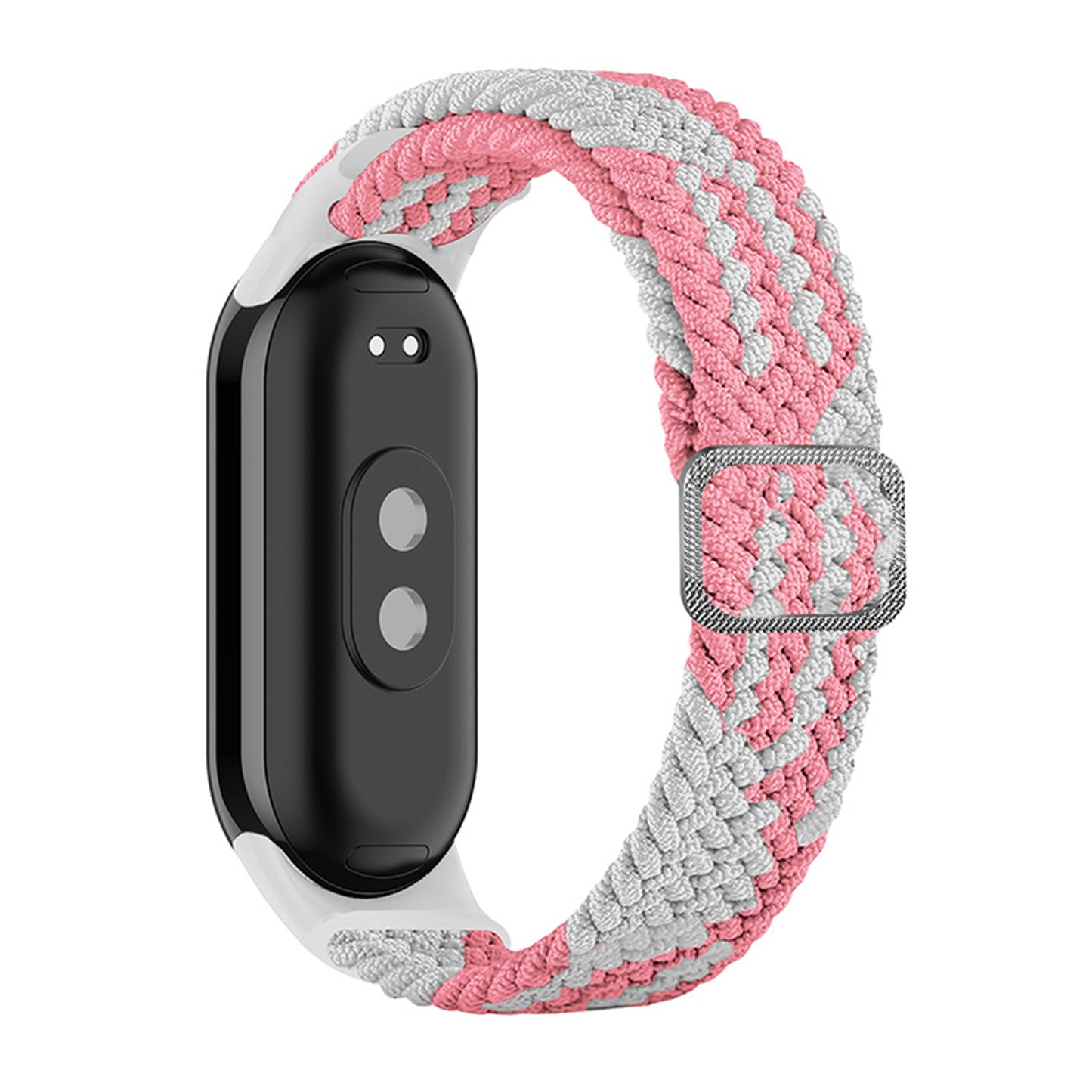 ENKAY HAT-PRINCE For Xiaomi Smart Band 8 Elastic Watch Band Nylon Braided Wrist Strap Set with PMMA Screen Protector