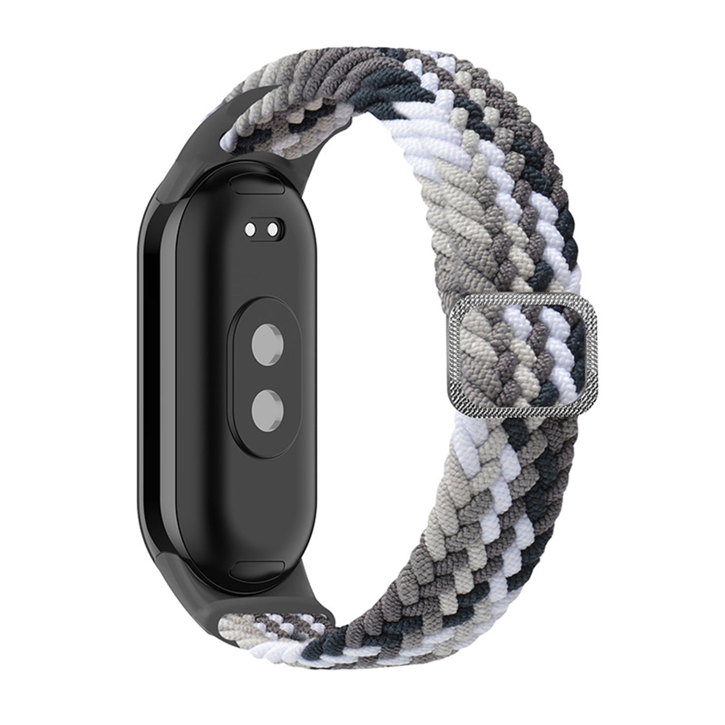 ENKAY HAT-PRINCE For Xiaomi Smart Band 8 Elastic Watch Band Nylon Braided Wrist Strap Set with PMMA Screen Protector