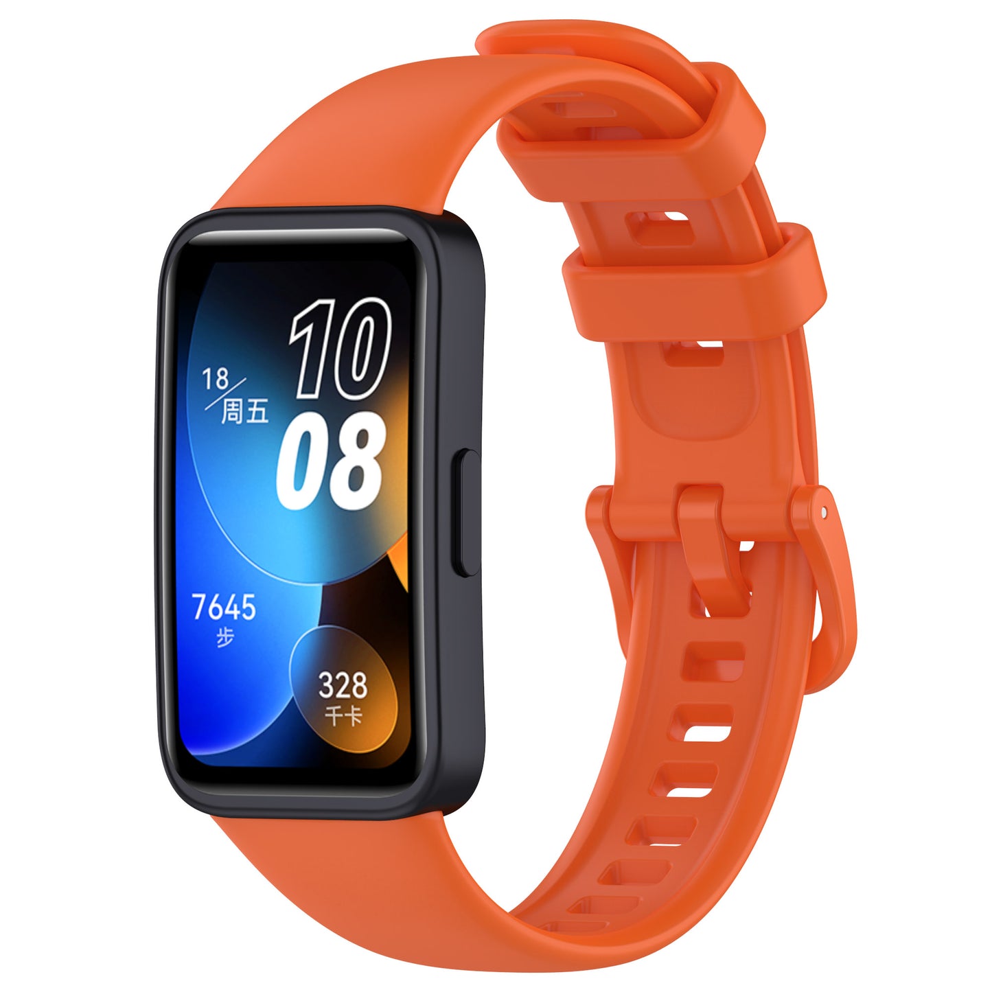 For Huawei Band 8 Silicone Watch Bands Waterproof Sport Watchband Strap