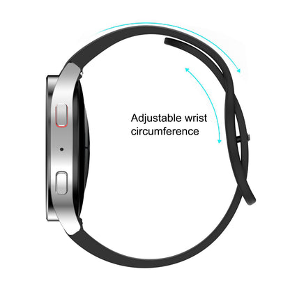 Watch Strap for Samsung Galaxy Watch6 40mm 44mm / Watch6 Classic 43mm 47mm / Watch 5 40mm 44mm / Watch4 40mm 44mm , 20mm Silicone Band with Butterfly Buckle