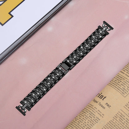 Watch Strap for Samsung Galaxy Watch6 40mm 44mm / Watch6 Classic 43mm 47mm / Watch 5 40mm 44mm / Watch4 40mm 44mm / Watch3 41mm , Stainless Steel 20mm Rhinestone Decor Band