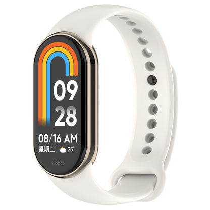 For Xiaomi Smart Band 8 Silicone Watch Bands Strap Replacement with Metal Connector