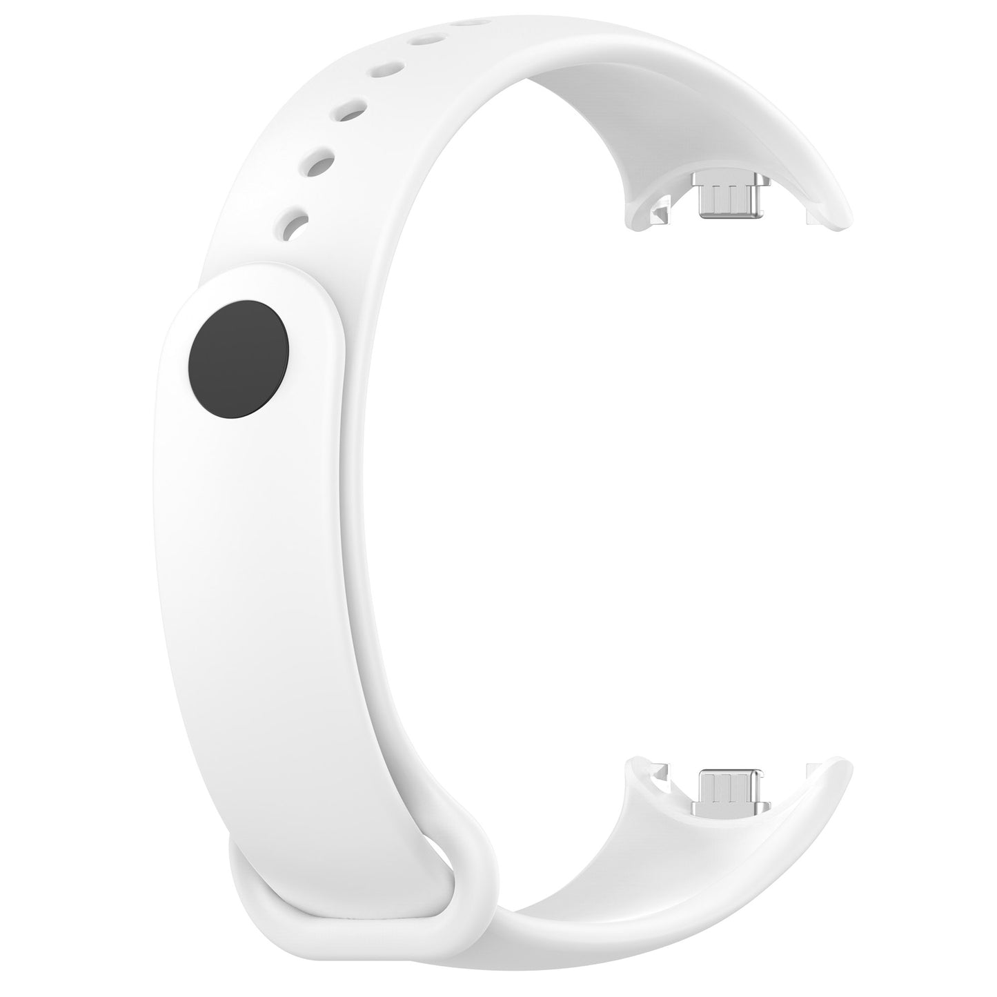 For Xiaomi Smart Band 8 Silicone Watch Bands Strap Replacement with Metal Connector