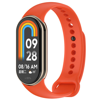 For Xiaomi Smart Band 8 Silicone Watch Bands Strap Replacement with Metal Connector