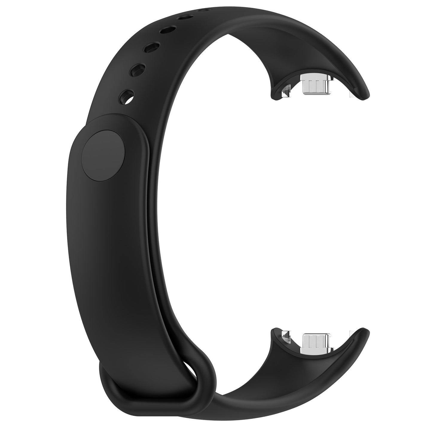 For Xiaomi Smart Band 8 Silicone Watch Bands Strap Replacement with Metal Connector