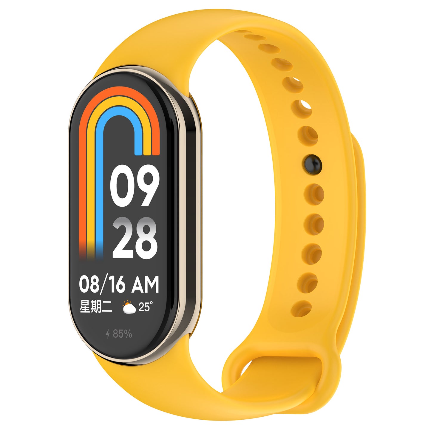 For Xiaomi Smart Band 8 Silicone Watch Bands Strap Replacement with Metal Connector