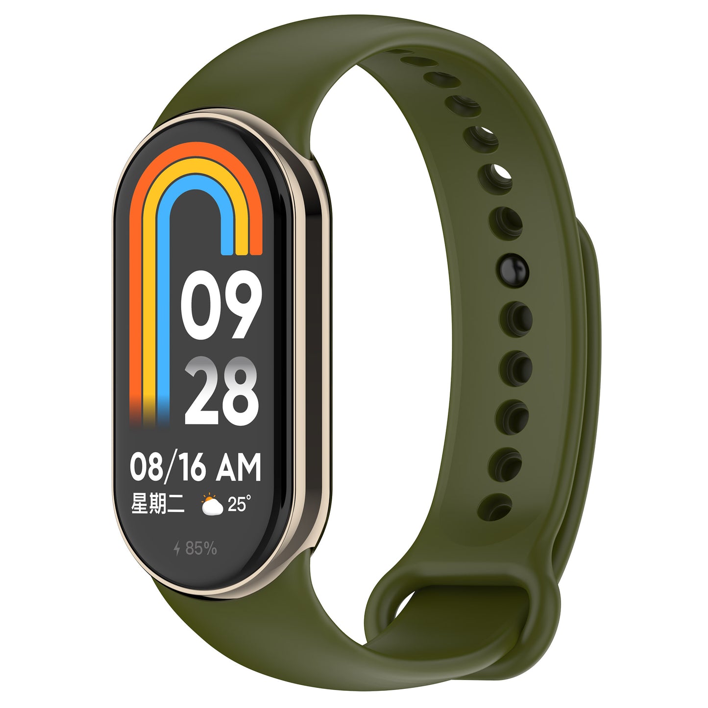 For Xiaomi Smart Band 8 Silicone Watch Bands Strap Replacement with Metal Connector