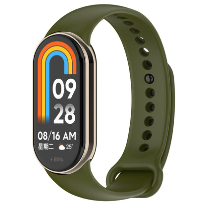 For Xiaomi Smart Band 8 Silicone Watch Bands Strap Replacement with Metal Connector