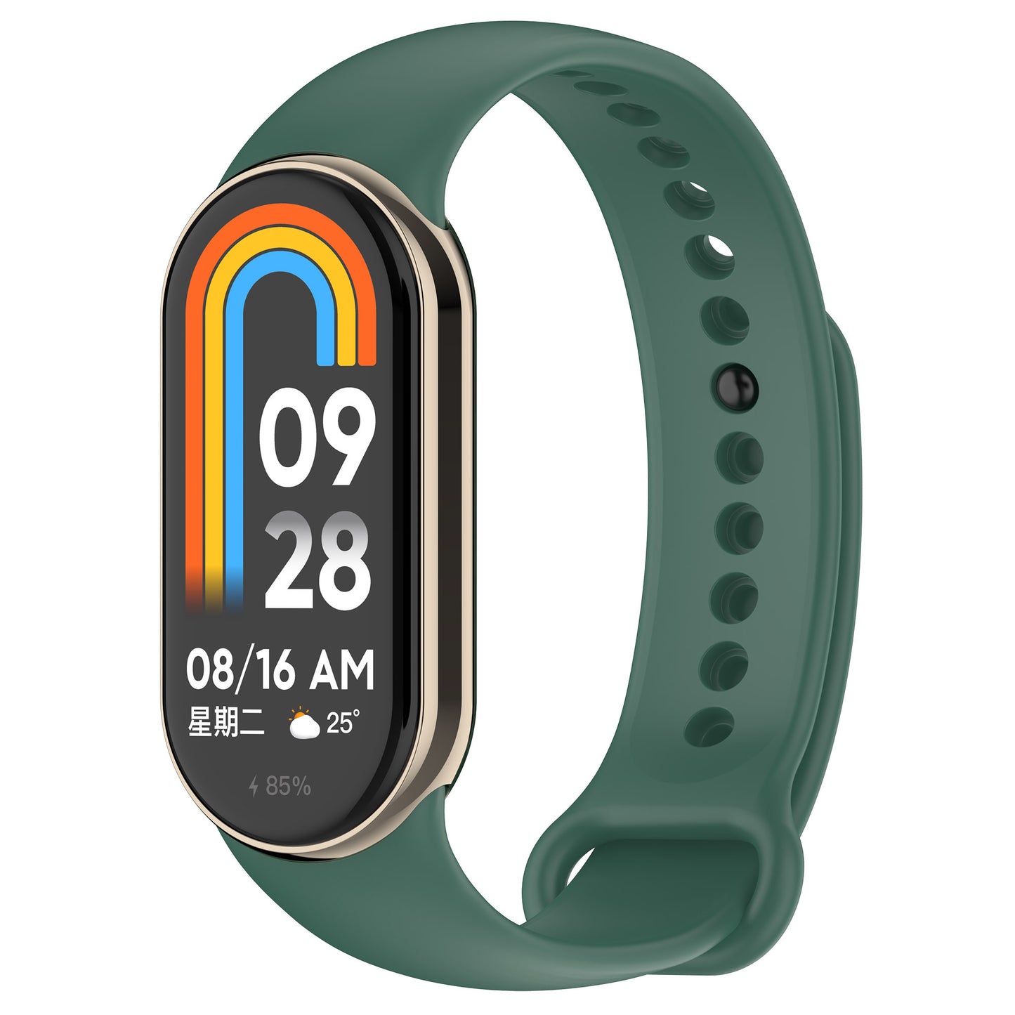 For Xiaomi Smart Band 8 Silicone Watch Bands Strap Replacement with Metal Connector