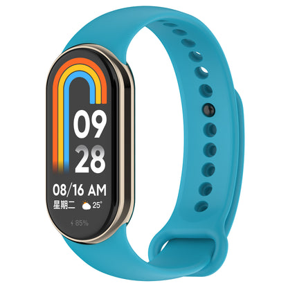 For Xiaomi Smart Band 8 Silicone Watch Bands Strap Replacement with Metal Connector