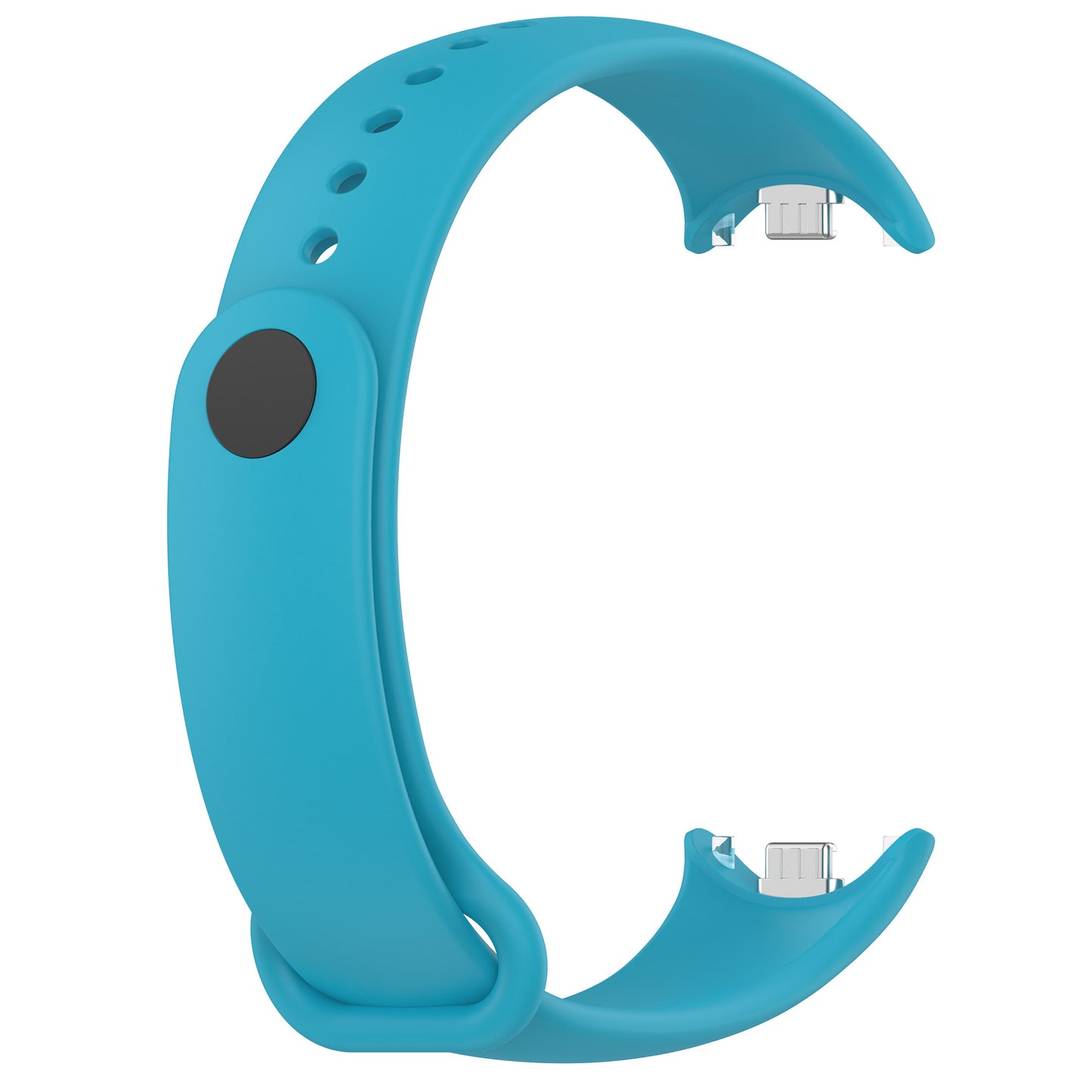 For Xiaomi Smart Band 8 Silicone Watch Bands Strap Replacement with Metal Connector