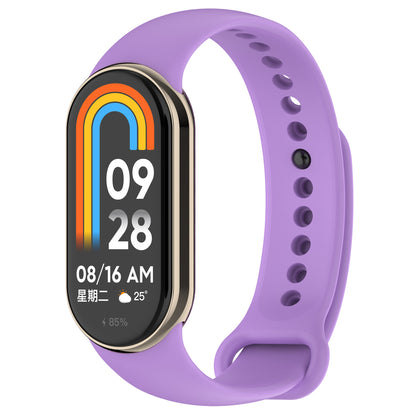 For Xiaomi Smart Band 8 Silicone Watch Bands Strap Replacement with Metal Connector