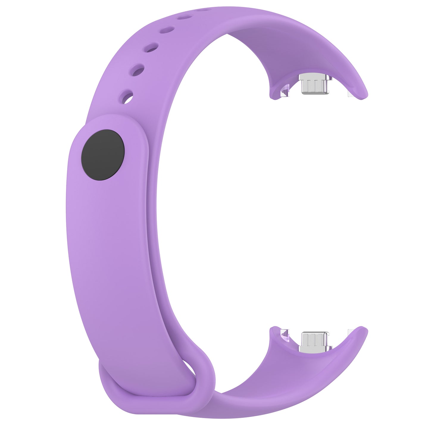 For Xiaomi Smart Band 8 Silicone Watch Bands Strap Replacement with Metal Connector