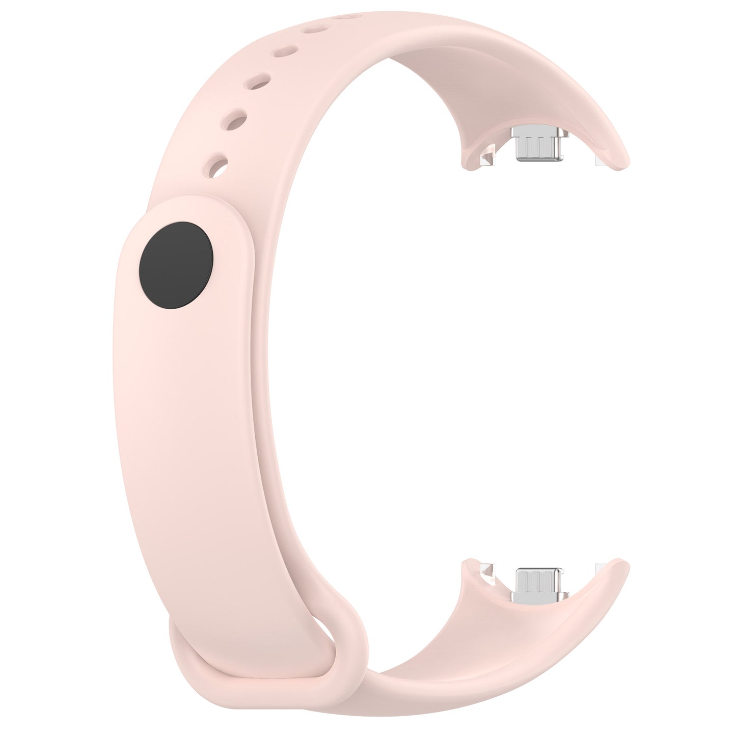 For Xiaomi Smart Band 8 Silicone Watch Bands Strap Replacement with Metal Connector