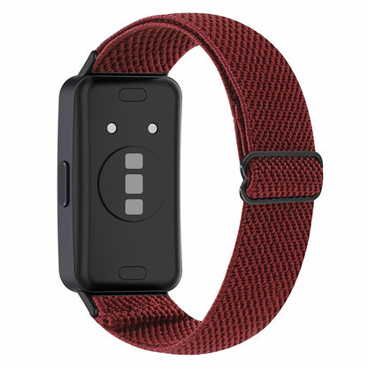 For Huawei Band 8 Bohemian Style Elastic Nylon Smartwatch Strap Watch Band Replacement