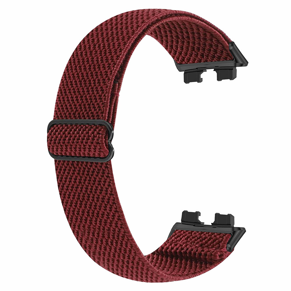 For Huawei Band 8 Bohemian Style Elastic Nylon Smartwatch Strap Watch Band Replacement