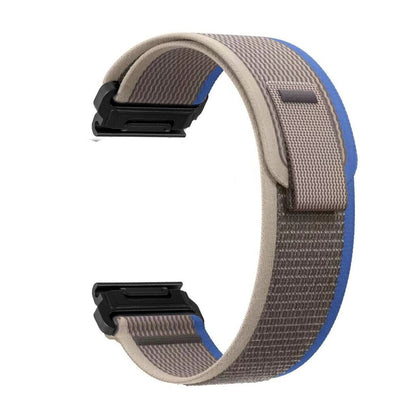 For Garmin Tactix 7 Pro / Fenix 7X / Fenix 6X Pro 26mm Nylon Watch Band Trail Loop Adjustable Wrist Strap