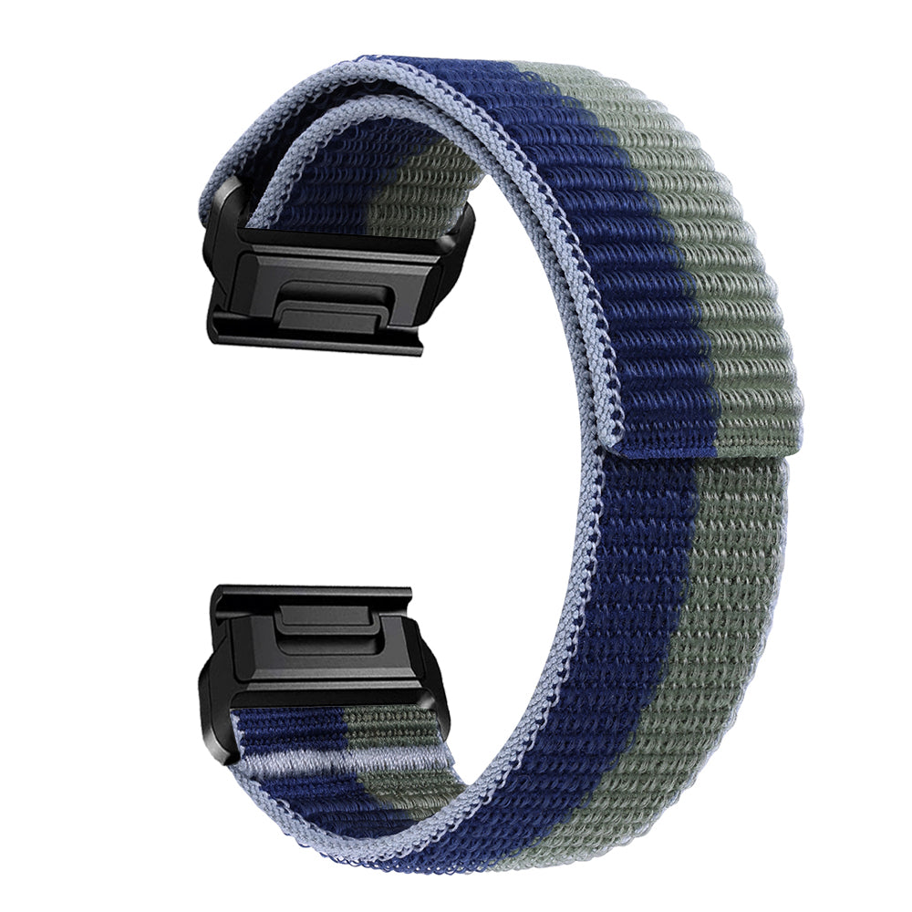 For Garmin Tactix 7 Pro / Fenix 7X / Fenix 6X Pro 26mm Nylon Watch Band Adjustable Wrist Strap Replacement