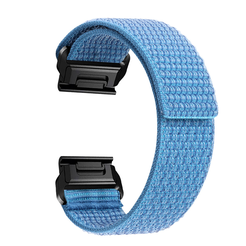 For Garmin Tactix 7 Pro / Fenix 7X / Fenix 6X Pro 26mm Nylon Watch Band Adjustable Wrist Strap Replacement