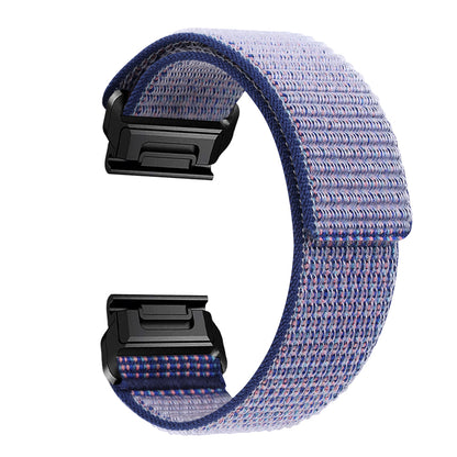 For Garmin Tactix 7 Pro / Fenix 7X / Fenix 6X Pro 26mm Nylon Watch Band Adjustable Wrist Strap Replacement