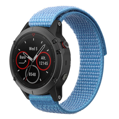 For Garmin Forerunner 965 / 955 / 945 / 935 Adjustable Watch Strap Stitching Nylon Loop Wrist Band