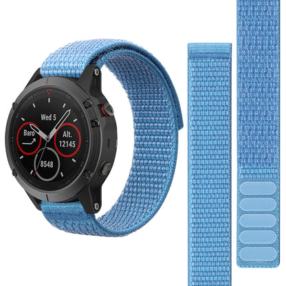 For Garmin Forerunner 965 / 955 / 945 / 935 Adjustable Watch Strap Stitching Nylon Loop Wrist Band