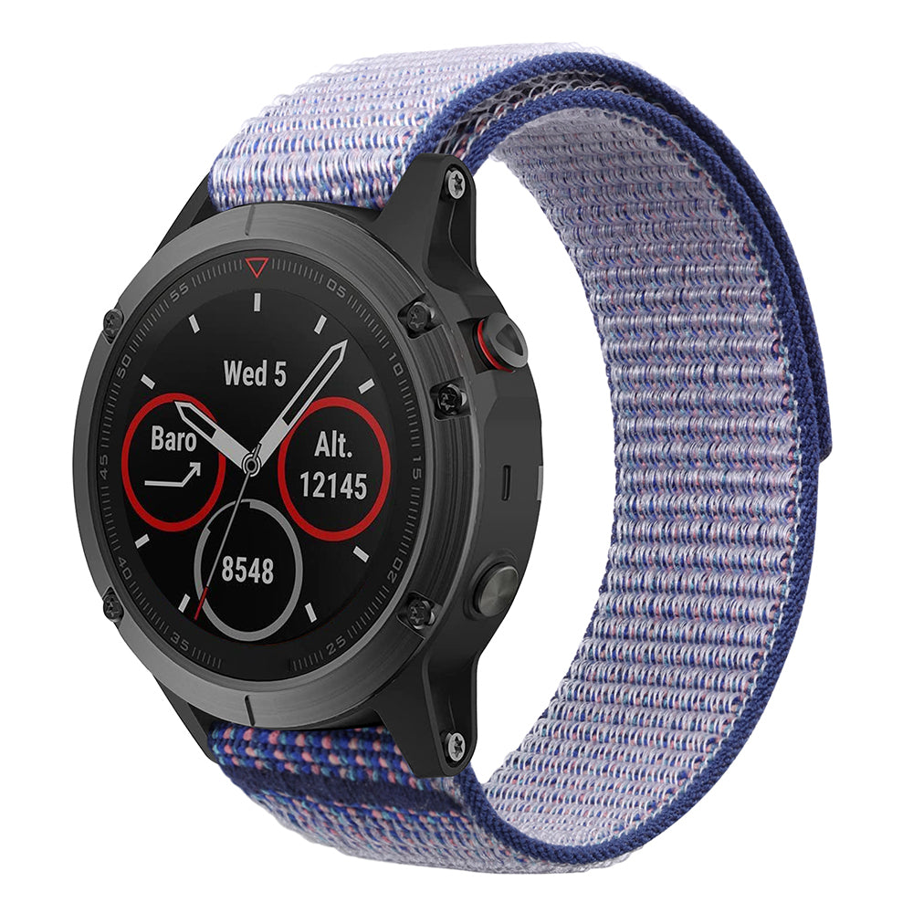 For Garmin Forerunner 965 / 955 / 945 / 935 Adjustable Watch Strap Stitching Nylon Loop Wrist Band