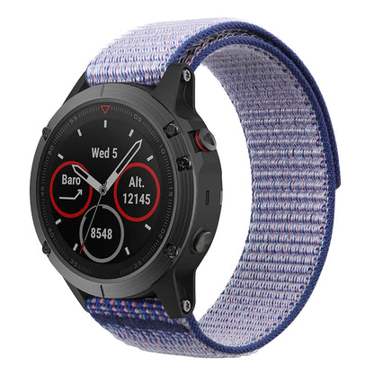 For Garmin Forerunner 965 / 955 / 945 / 935 Adjustable Watch Strap Stitching Nylon Loop Wrist Band